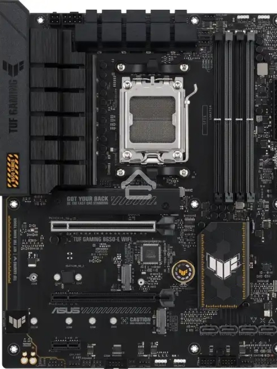 Материнская плата ASUS TUF GAMING B650E-PLUS WIFI, AM5, AMD B650, 4xDDR5, 4xSATA, 3xM.2, 1xPCIe 5.0 x16, 1xPCIe 4.0 x4, 2xPCIe 4.0 x1, 1xDisplayPort, 1xHDMI, 1x2.5Gb LAN, Wi-Fi 6E, Bluetooth 5.3, 1xUSB-C 20Gbps, 3xUSB-A 10Gbps, 6xUSB-A 2.0, 5x3.5 мм, 7.1,