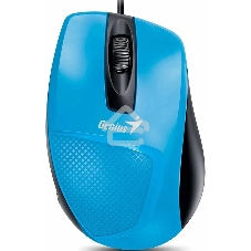 Мышь проводная Genius DX-Mini голубой, 1000 dpi, USB, кнопки - 3