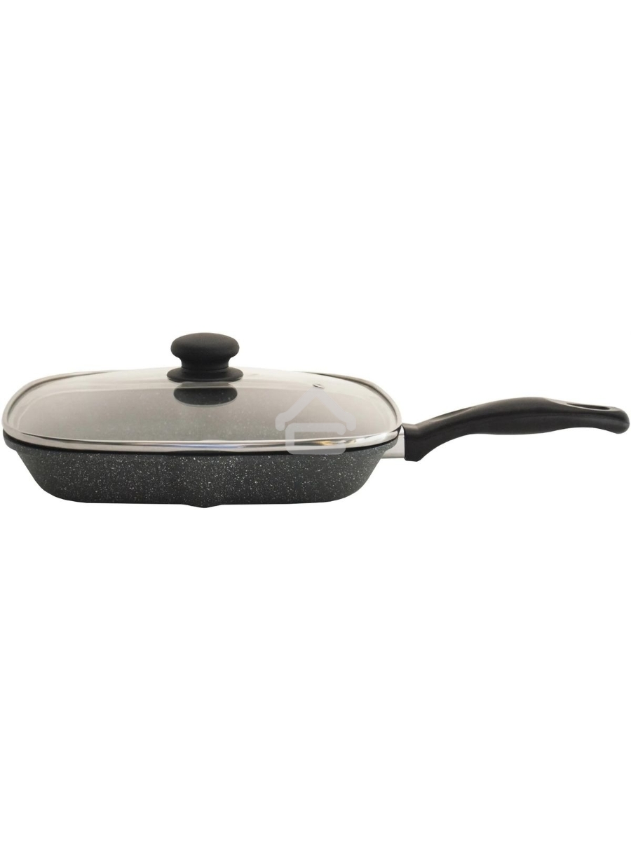 Сковорода-гриль StarWind Chef SW-CH3027GGR, 27х27см, без крышки, серый
