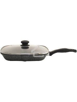 Сковорода-гриль StarWind Chef SW-CH3027GGR, 27х27см, без крышки, серый