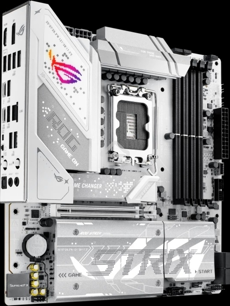 Материнская плата ASUS ROG STRIX B860-G GAMING WIFI, LGA 1851, Intel B860, 4xDDR5, 4xSATA, 4xM.2, 1xPCIe 5.0 x16, 1xDP, 1xHDMI, 1xThunderbolt 4, 1x 2.5Gb LAN, 1xUSB-C 20Gbps, 1xUSB-A 10Gbps, 3xUSB-A 5Gbps, 4xUSB-A 2.0, 2x3.5 мм, 7.1, mATX