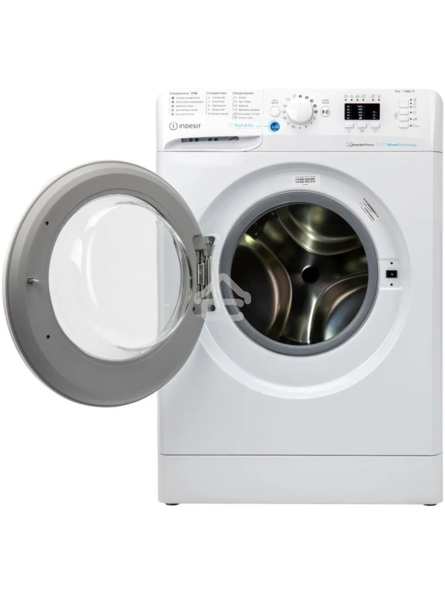 Стиральная машина Indesit BWSA 5109 WWV белый, загрузка фронтальная 5 кг, 1000 об/мин., класс: А