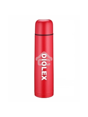 Термос Diolex DX-1000-2R 1000 мл, красный, с узким горлом