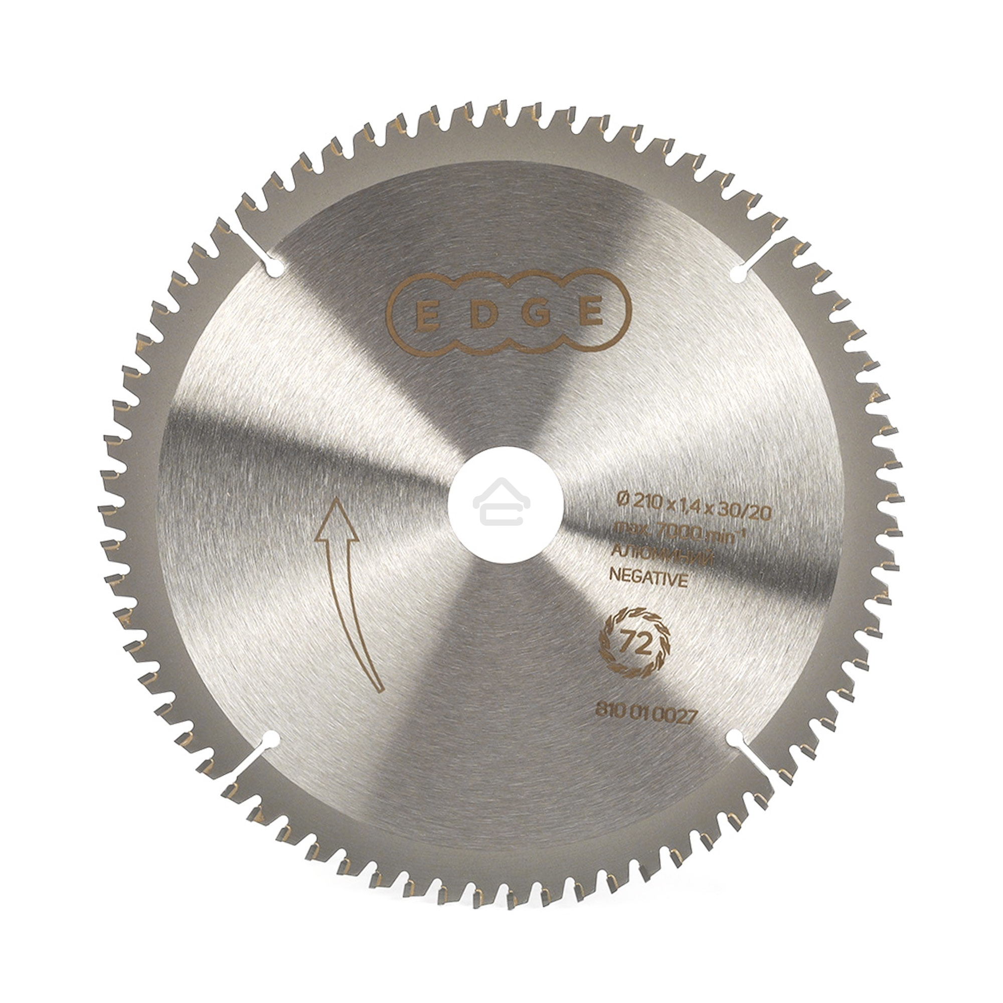 Диск EDGE by PATRIOT пильный по алюминию 210x72x30/20 negative
