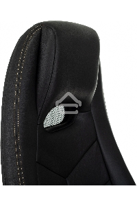 Кресло руководителя Бюрократ _Zen/Black черный, кожа, крестовина полированный алюминий