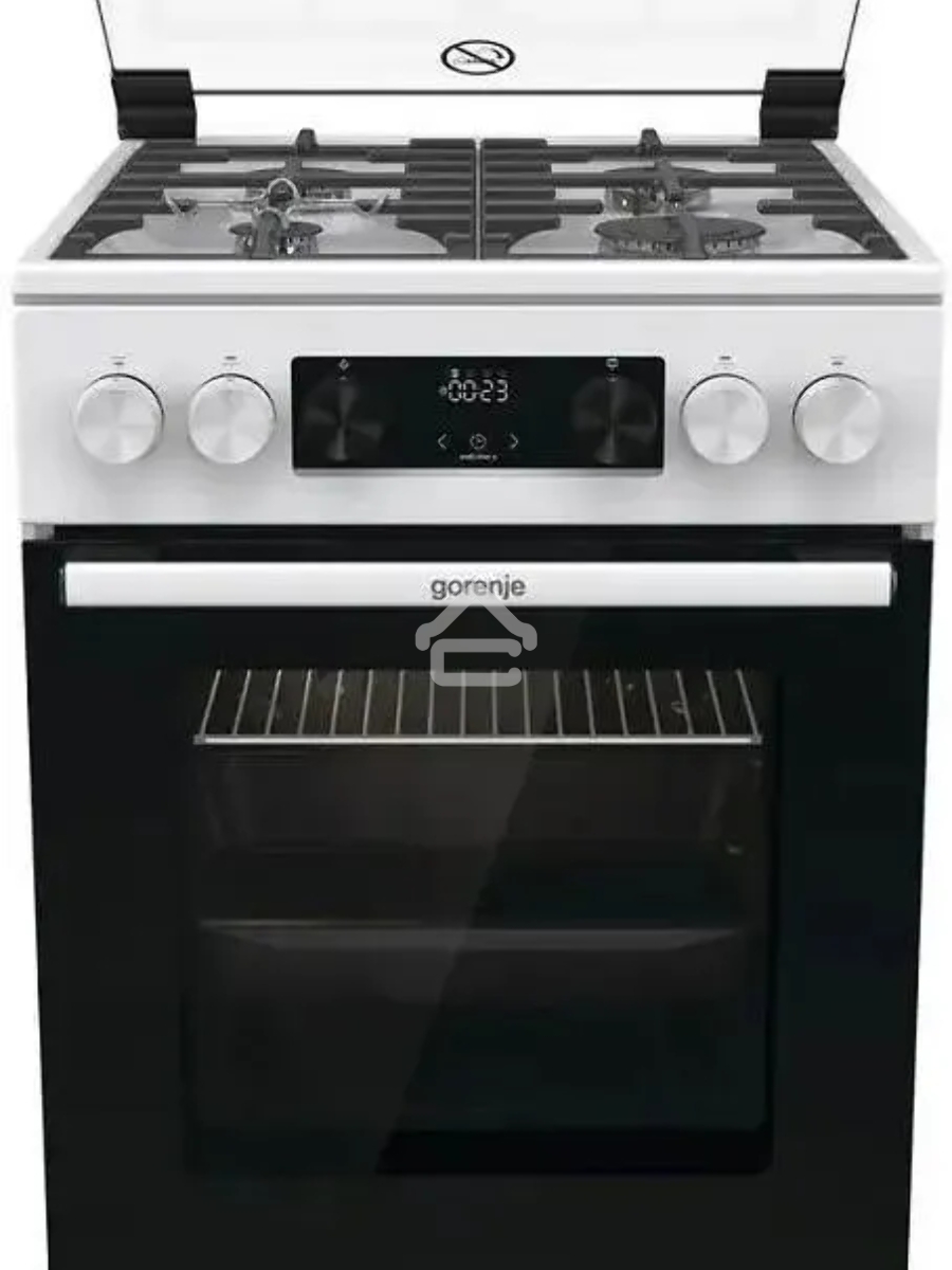 Плита газовая Gorenje GGI5C23WF белый, конфорок 4 газовых, духовка 67 л, 50 см x 85 см x 59.4 см