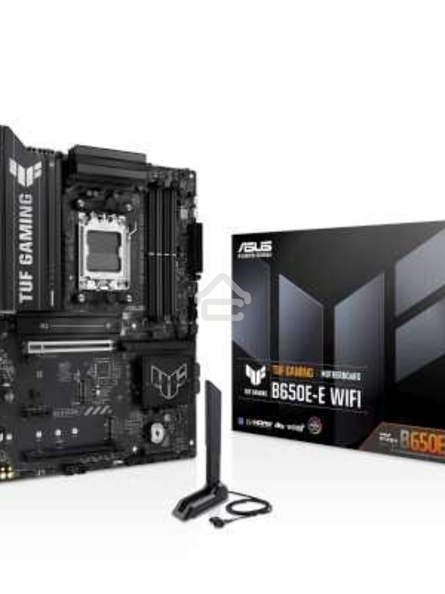 Материнская плата ASUS TUF GAMING B650-E WIFI, AM5, AMD B650, 4xDDR5, 4xSATA, 3xM.2, 1xPCIe 4.0 x16, 1xPCIe 4.0 x16, 1xPCIe x1, 1xDP, 1xHDMI, 1x2.5Gb LAN, Wi-Fi 6E, Bluetooth 5.3, 2xUSB-C (1x10Gbps, 1x20Gbps), 3xUSB-A 5Gbps, 2xUSB-A 10Gbps, 3xUSB-A 2.0, 5