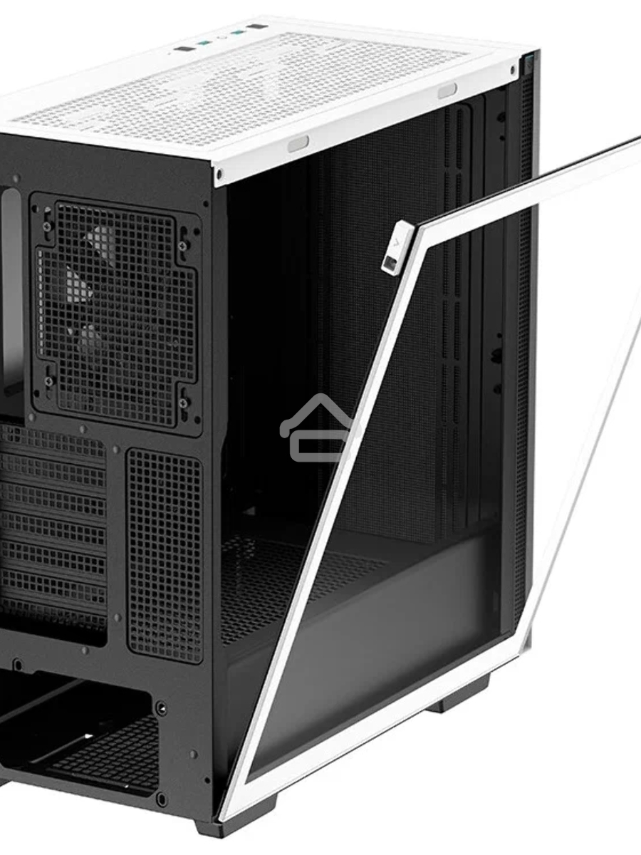 Компьютерный корпус Deepcool CH510 WH без БП, боковое окно (закаленное стекло), 1x120мм вентилятор сзади, белый, ATX