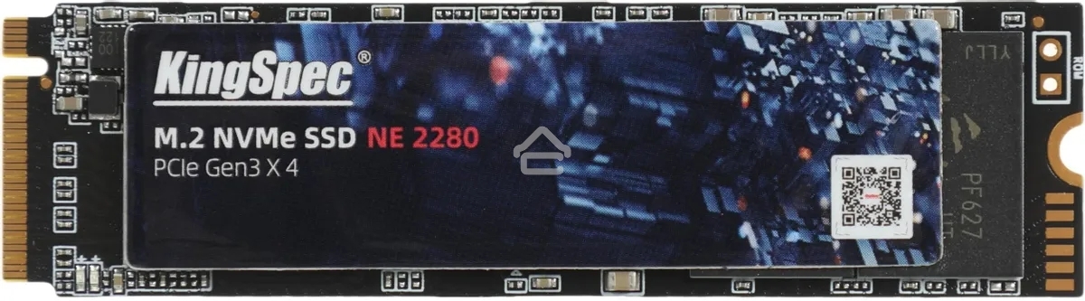 Накопитель SSD KingSpec NE-128, 128Gb, PCIe 3.0 x4, M.2 2280, R/W 1800/600