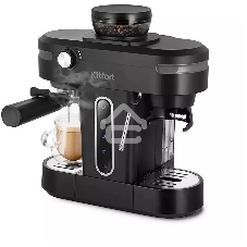 Кофеварка рожковая Kitfort КТ-7375 черный, исп. кофе - зерновой/молотый, 0.75 л, 1150 Вт, 15 бар