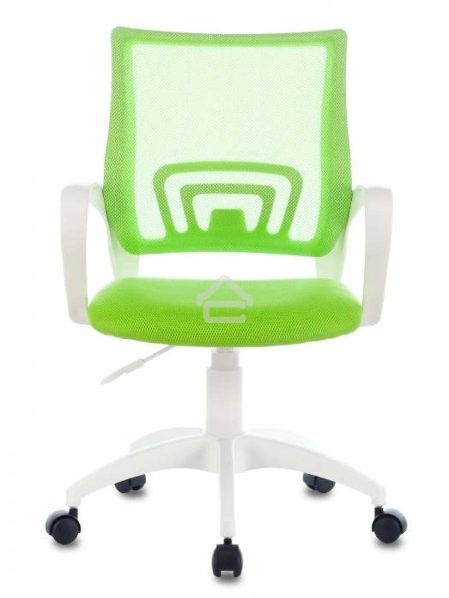 Кресло компьютерное Бюрократ CH-W695NLT TW-03A TW-18 салатовый, крестовина пластик, пластик белый
