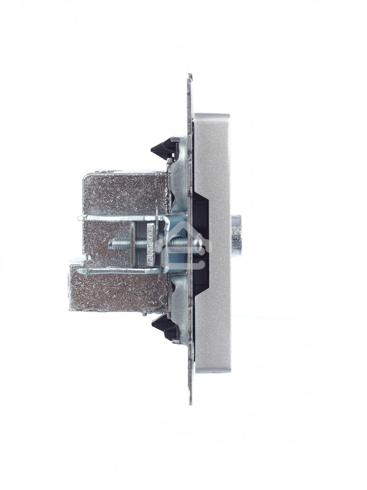 Розетка телевизионная проходная IEK BRITE РТВ10-0-БрА алюминий