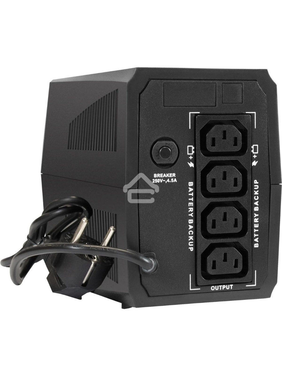 Источник бесперебойного питания ExeGate Power Back BNB-500.LED.4C13 <500VA/300W, LED, 4*C13, Black>