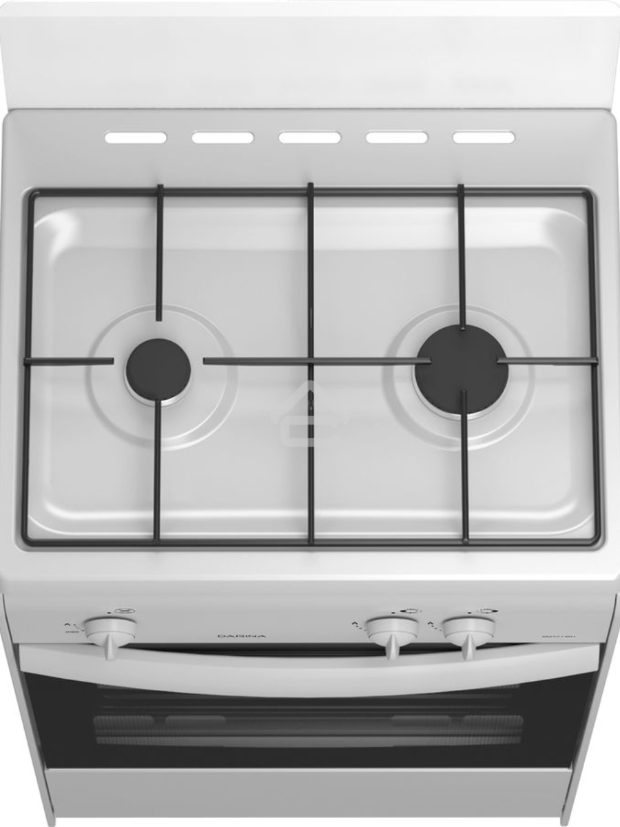 Плита газовая Darina 1AS GM 521 001 W белый/черный, конфорок 2 шт, духовка 45 л, 50 см x 85 см x 41 см
