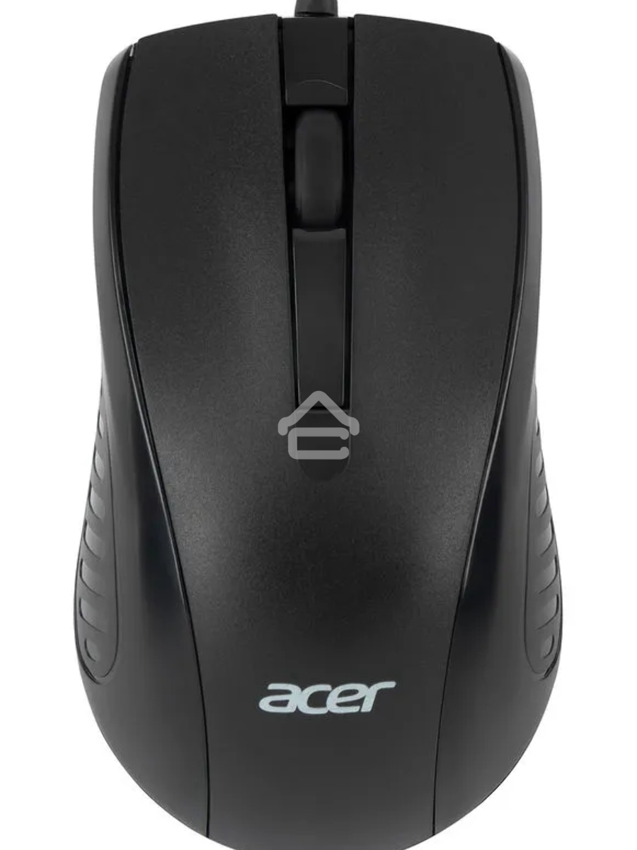 Мышь проводная Acer OMW136 черный, 1200 dpi, USB, кнопки - 3