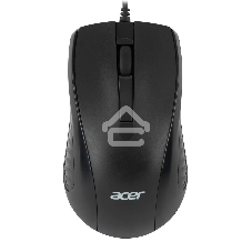 Мышь проводная Acer OMW136 черный, 1200 dpi, USB, кнопки - 3