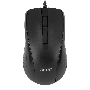 Мышь проводная Acer OMW136 черный, 1200 dpi, USB, кнопки - 3