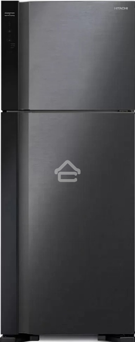 Холодильник Hitachi HRTN7489DFBBKCS черный инвертер двухкамерный 333/117л морозилка сверху, No Frost