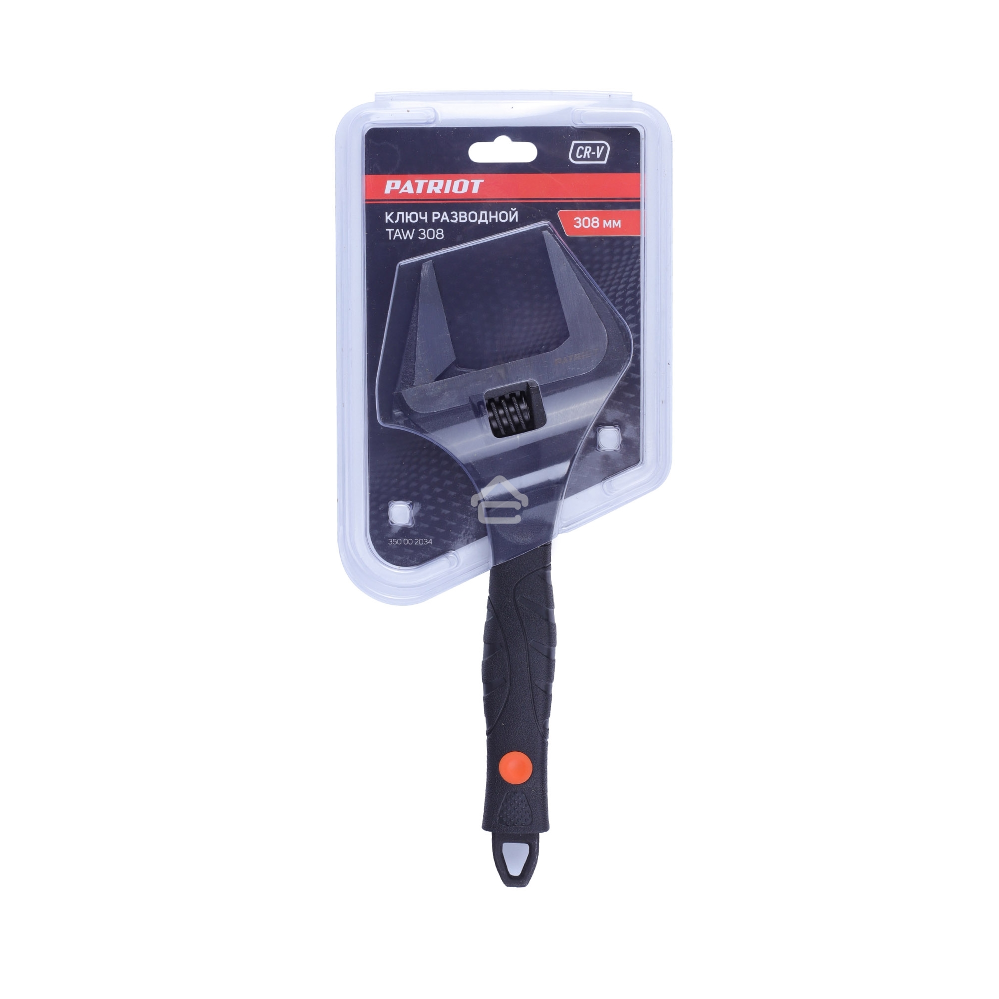 Ключ разводной Patriot TAW 308, Cr-V, тонкие губки, фосфатирование, 308 мм, зев 60 мм