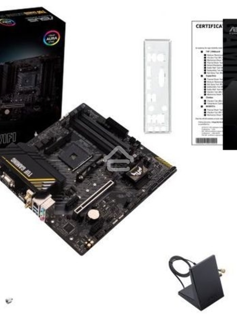Материнская плата ASUS TUF GAMING A520M-PLUS WIFI, AM4, AMD A520, 4xDDR4, 4xSATA, 1xM.2, 1xPCIe 3.0 x16, 2xPCIe x1, 1xVGA, 1xHDMI, 1xDP, 1x 1Gb LAN, 2xUSB-A 3.2 Gen 1, 2xUSB-A 2.0, 3x3.5 мм, 7.1, mATX