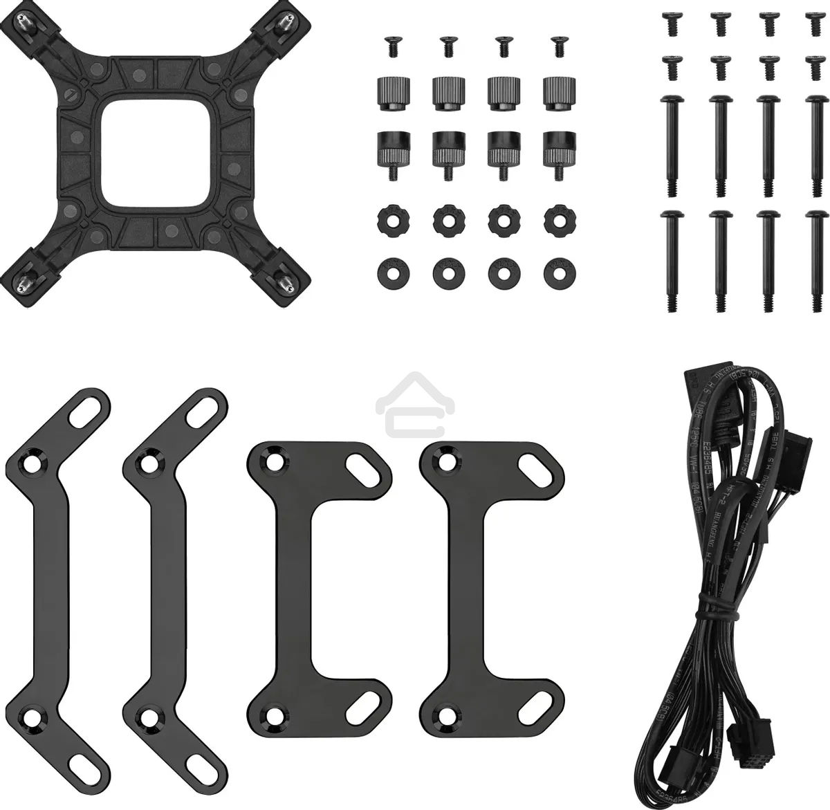 Система жидкостного охлаждения DEEPCOOL LT240 ARGb черный, 120 мм, алюминий/медь, 2400 об/мин, 38.71 дБ, 4 pin, 280 Вт