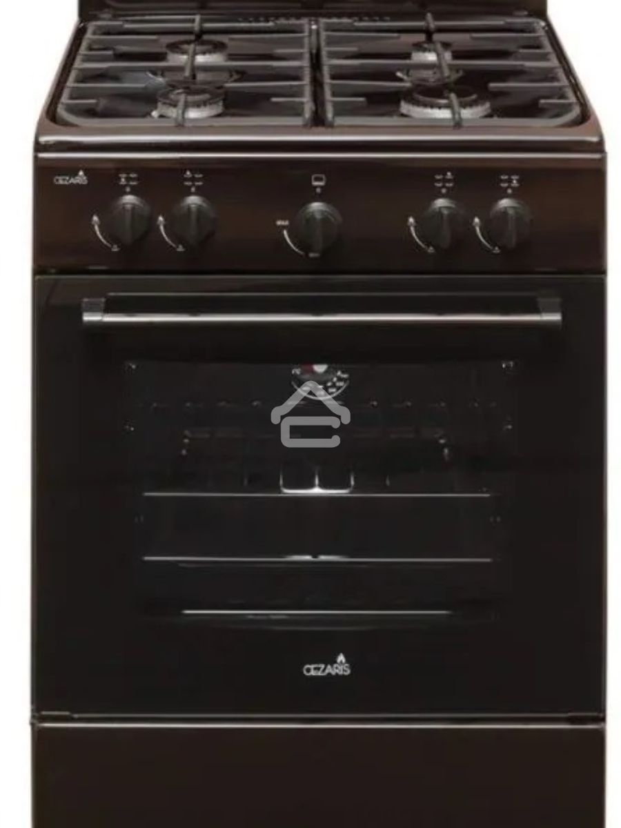 Плита газовая Cezaris ПГ 3200-00 коричневый, конфорок 4 шт, духовка 59 л, 60 см x 85 см x 60 см