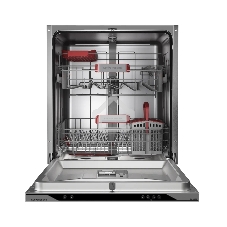 Встраиваемая посудомоечная машина Kuppersberg, High-Tech, 60 см, 14 комплектов, 3 корзины, 7 программ, конденсационная сушка, автоматическое открывание двери, LED подсветка, кнопочное управление, энергоэффективность А+++