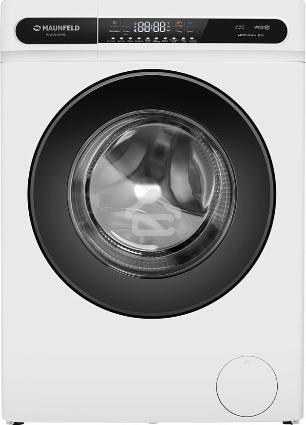 Стиральная машина Maunfeld MFWM148WH01 белый, загрузка фронтальная 8 кг, 1400 об/мин., класс: А+++