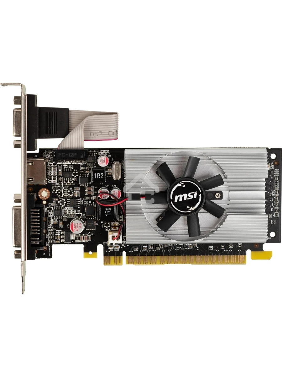Видеокарта MSI N210-1GD3/LP NVIDIA GeForce 210 1024Mb 64 DDR3 460/800 DVIx1/CRTx1 Ret