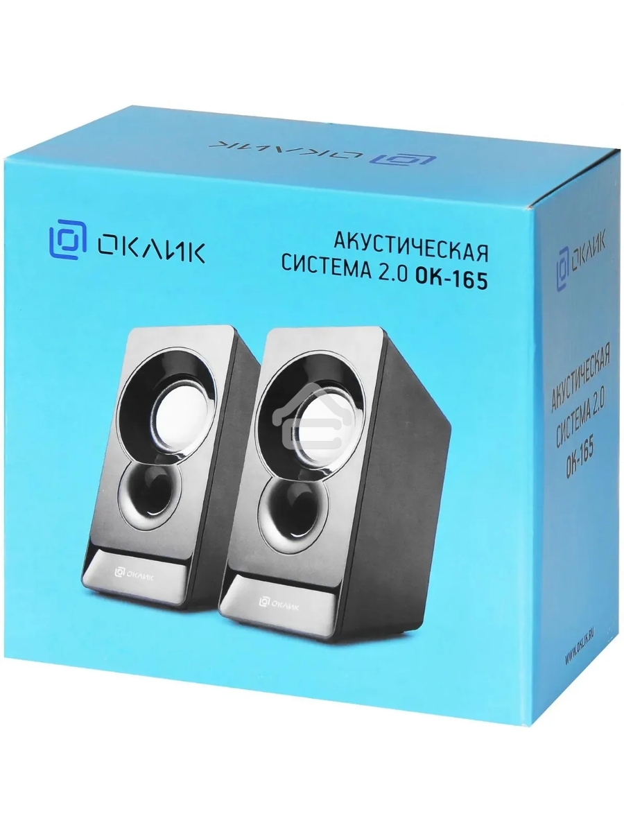 Колонки Oklick OK-165 2.0 черный 6Вт