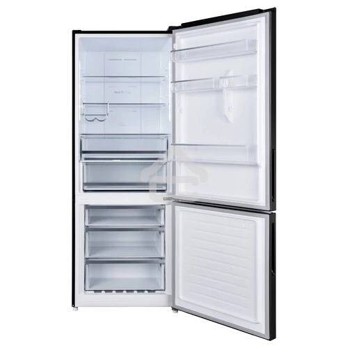 Холодильник Korting KNFC 72337 XN черный двухкамерный 324/108л морозилка снизу, No Frost