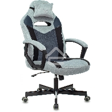 Кресло игровое Бюрократ VIKING 6 KNIGHT BL FABRIC синий, крестовина металл/пластик