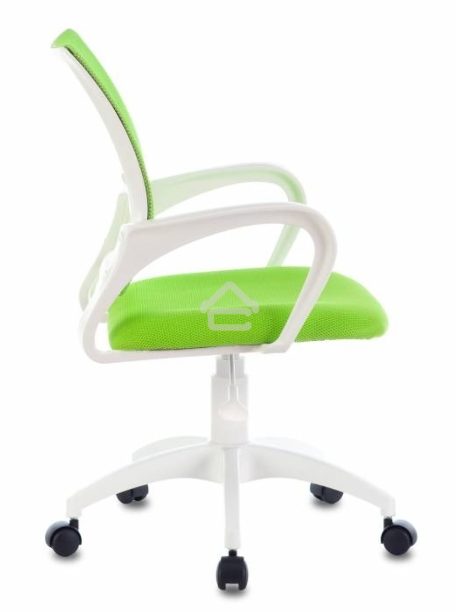 Кресло компьютерное Бюрократ CH-W695NLT TW-03A TW-18 салатовый, крестовина пластик, пластик белый