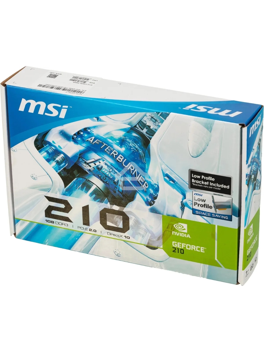 Видеокарта MSI N210-1GD3/LP NVIDIA GeForce 210 1024Mb 64 DDR3 460/800 DVIx1/CRTx1 Ret