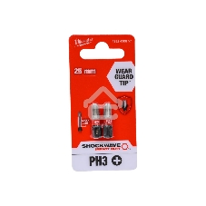 Бита Milwaukee Shockwave PH3 25мм 2шт (4932430857)