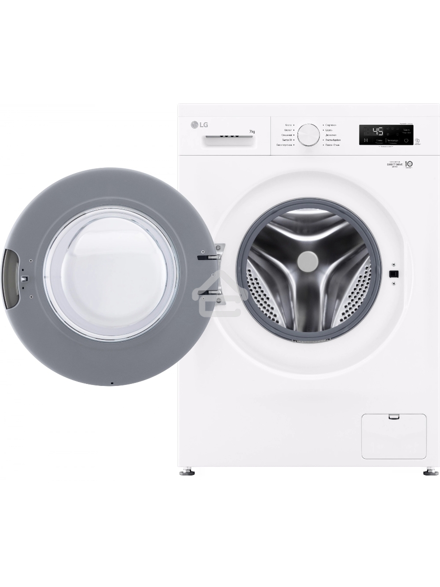 Стиральная машина LG F2Y1HS3W белый, загрузка фронтальная 7 кг, 1200 об/мин., класс: А