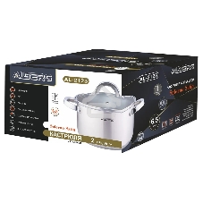 Кастрюля ALBERG AL-2123 с крышкой, 6,5 л