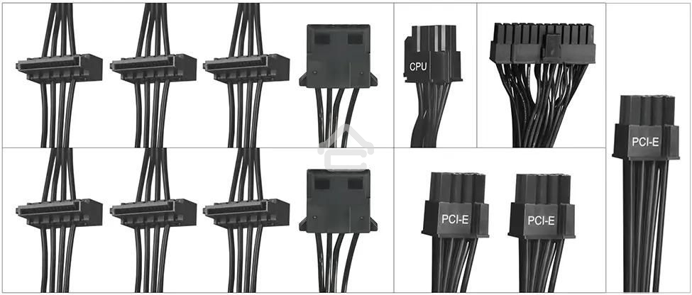 Блок питания Digma DPSU-750W-WH RTL, 750Вт, 80 PLUS, 120мм, черный