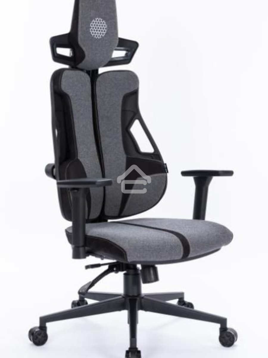 Кресло компьютерное Cactus CS-CHR-DUO-GYBK серый/черный