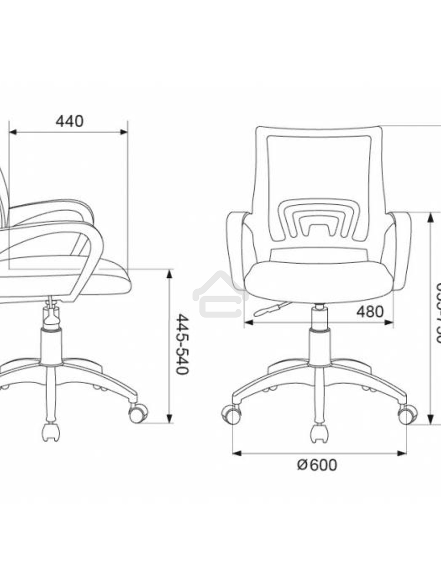 Кресло компьютерное Бюрократ CH-W695NLT TW-03A TW-18 салатовый, крестовина пластик, пластик белый
