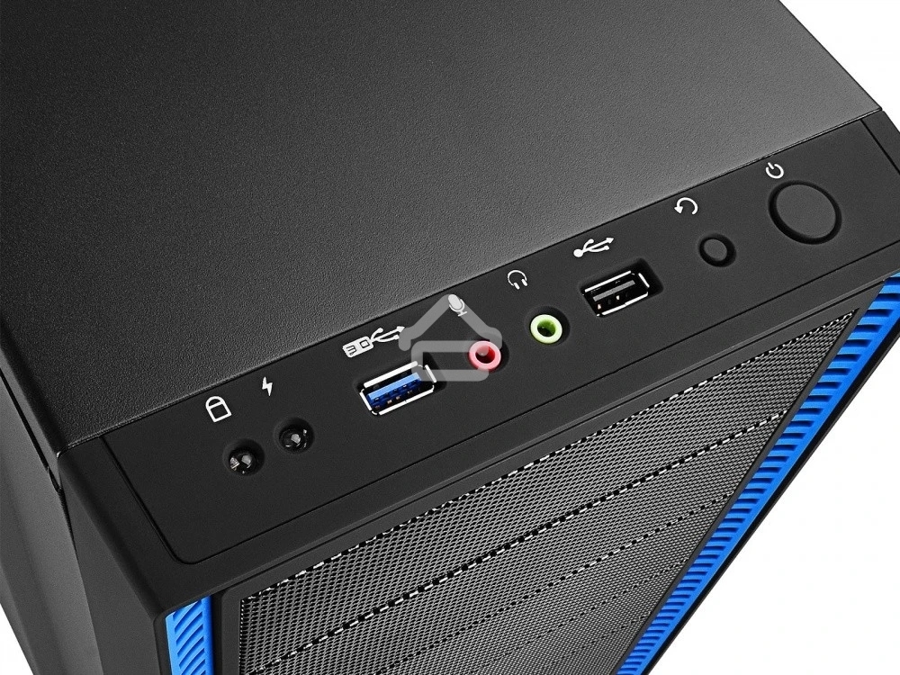 Компьютерный корпус Deepcool TESSERACT BF (one black fan) без БП, черный, ATX