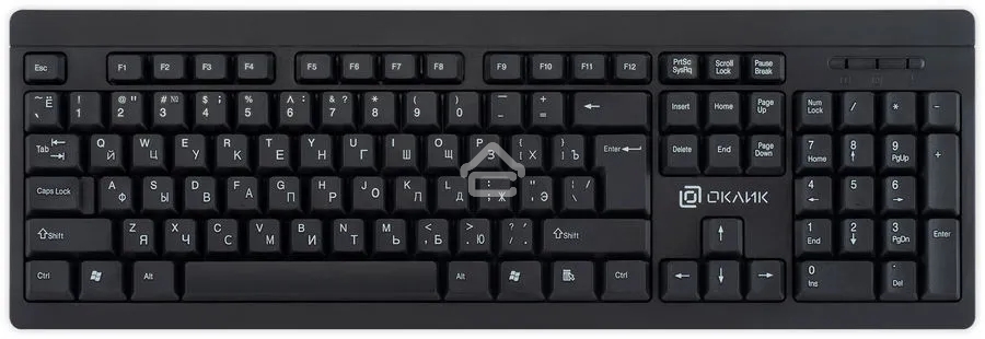Клавиатура проводная Oklick 95KW черный USB (1788287)