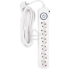 Сетевой фильтр Ippon BK-6-EU-5-10-W 5 м, 6 розеток, белый, коробка