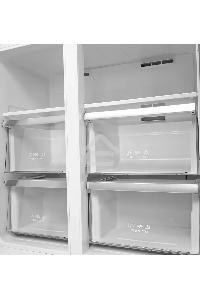 Холодильник  LEX LCD450SsGID серый трехкамерный 288/129л морозилка снизу Side-by-Side