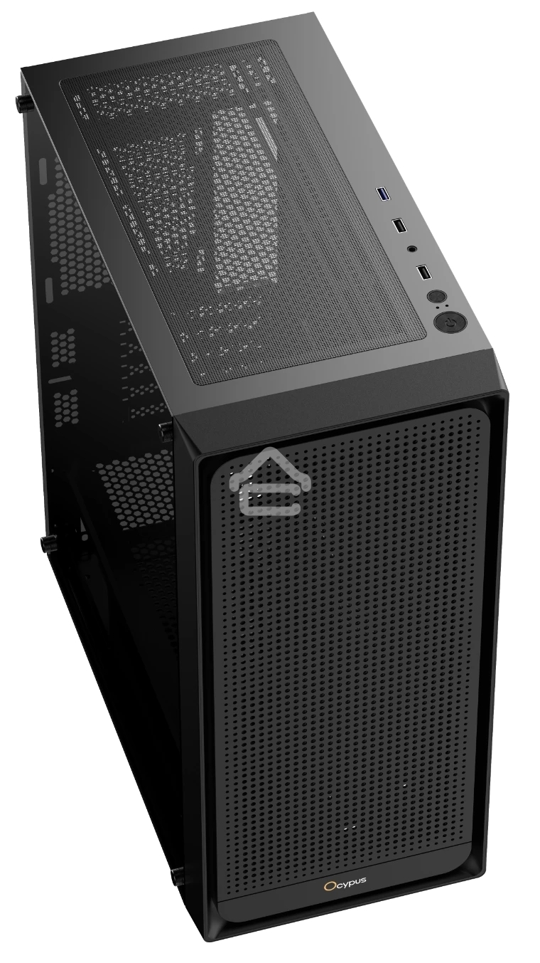 Компьютерный корпус Ocypus Gaммa C50 без БП черный (Gaммa-C50-BKG000XX-GL)