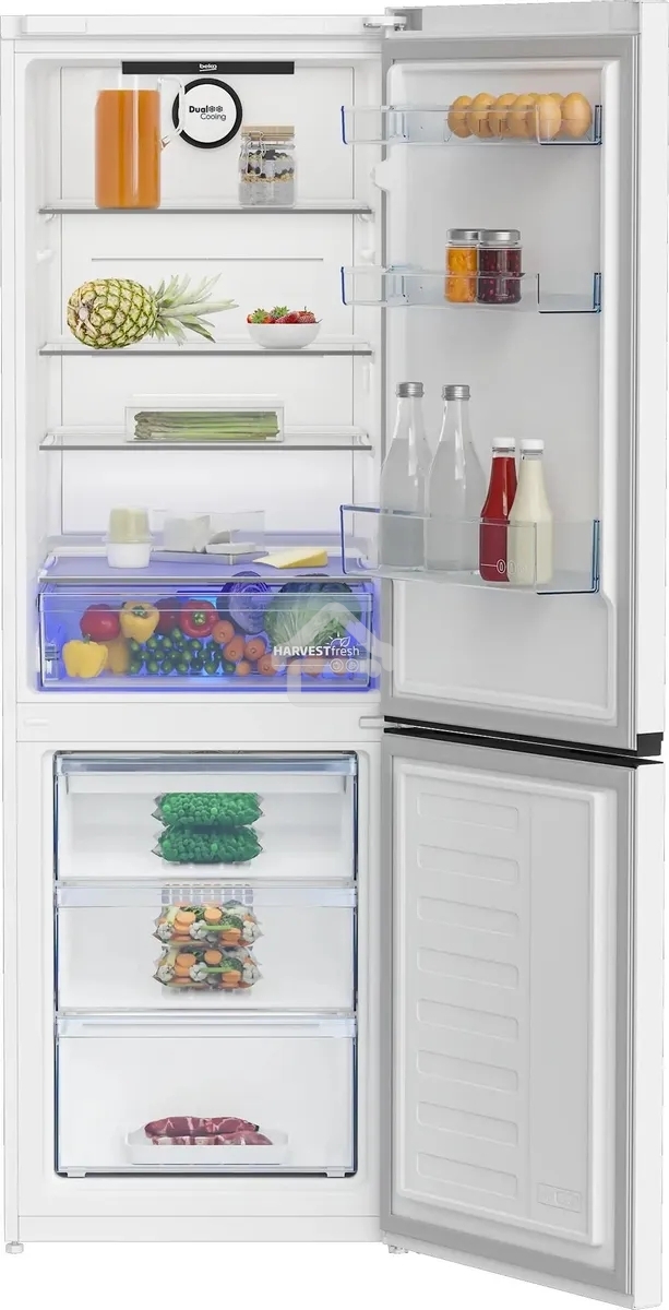 Холодильник Beko B3R1CNK363HW (R) белый двухкамерный 220/100л морозилка снизу, No Frost