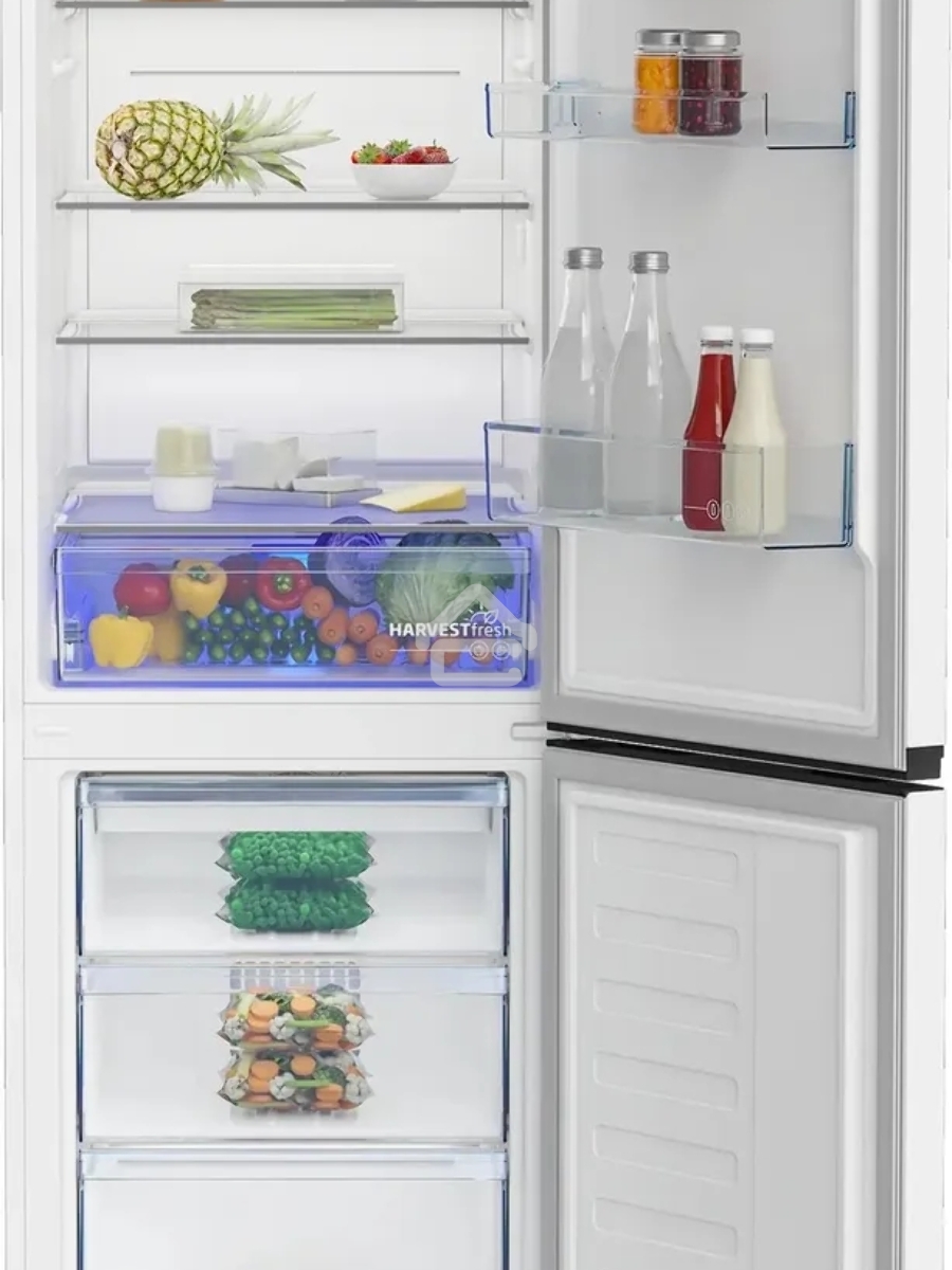Холодильник Beko B3R1CNK363HW (R) белый двухкамерный 220/100л морозилка снизу, No Frost