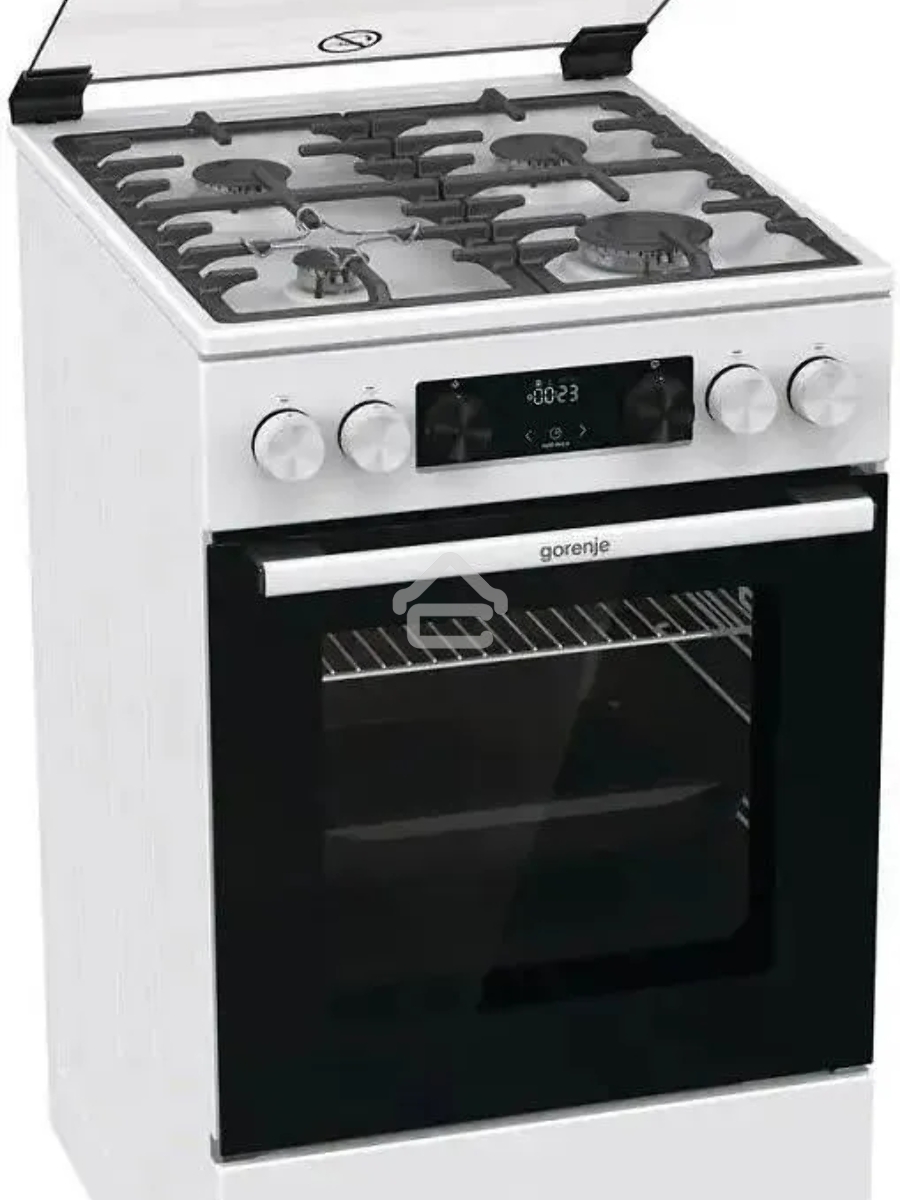 Плита газовая Gorenje GGI5C23WF белый, конфорок 4 газовых, духовка 67 л, 50 см x 85 см x 59.4 см