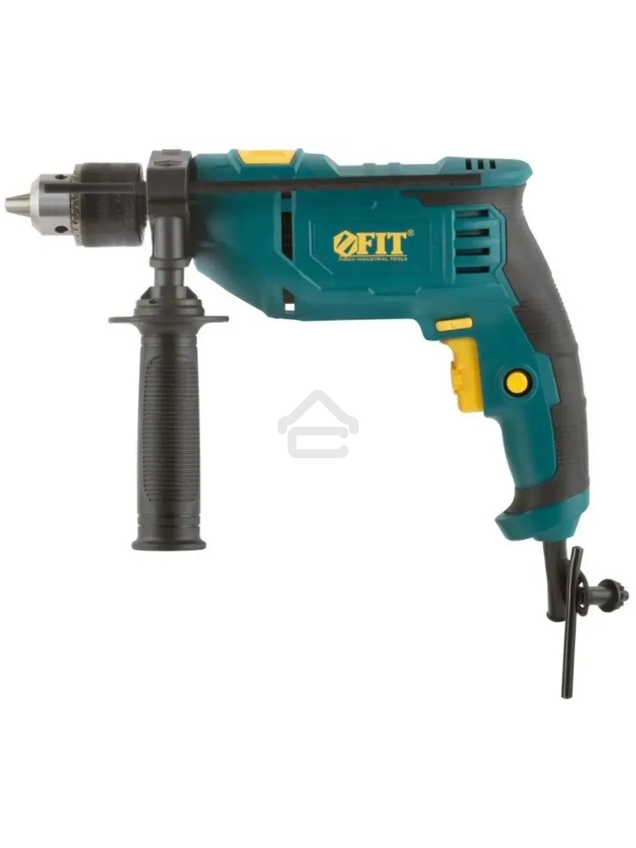 Дрель ударная FIT ID-800 800 Вт, 0-3000 об/мин, КлП 13 мм, 1,85 кг, рез. накл., коробка
