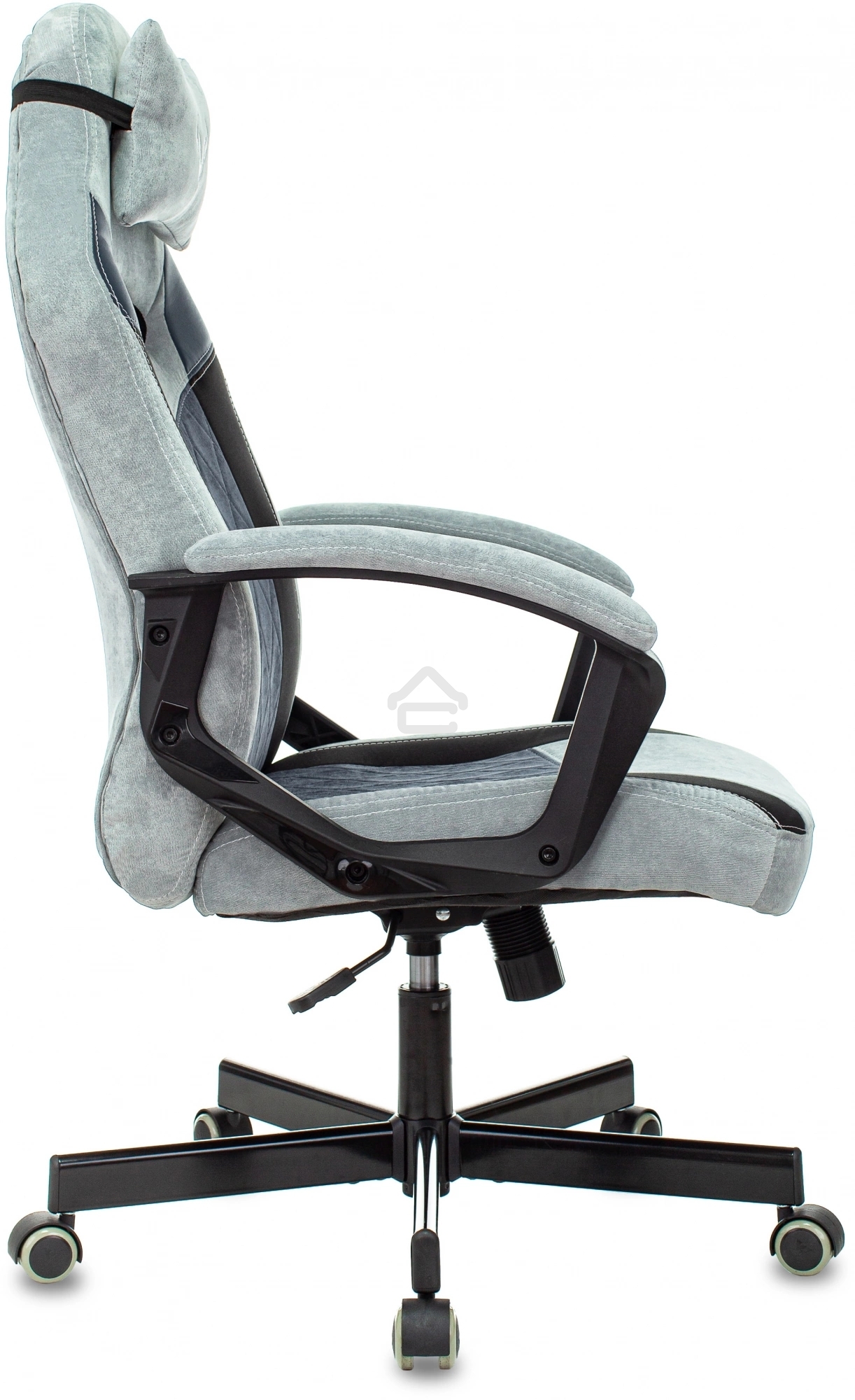 Кресло игровое Бюрократ VIKING 6 KNIGHT BL FABRIC синий, крестовина металл/пластик